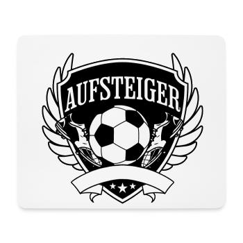 Aufsteiger Wappen Fußball - Mousepad (Querformat) - Weiß - Vorne
