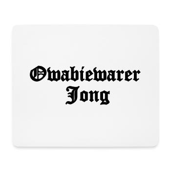 Gothic Water Tong Font - Owabiewarer Jong - Mouse Pad (horizontal) - white - Front