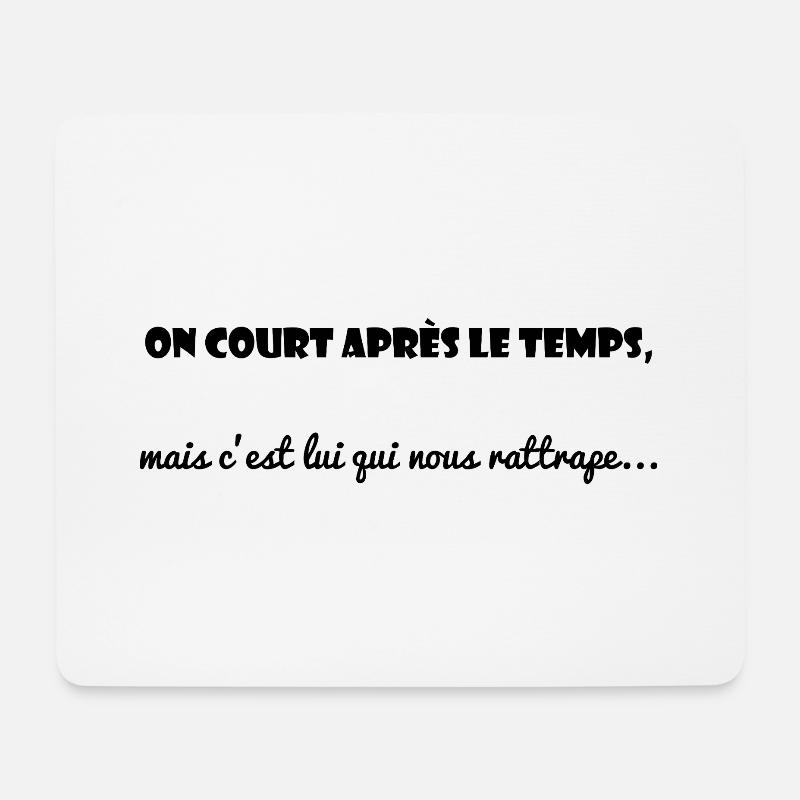 NACHRICHT. ZITATE. HUMOR. LUSTIGE ZITATE - Mousepad (Querformat) - Weiß