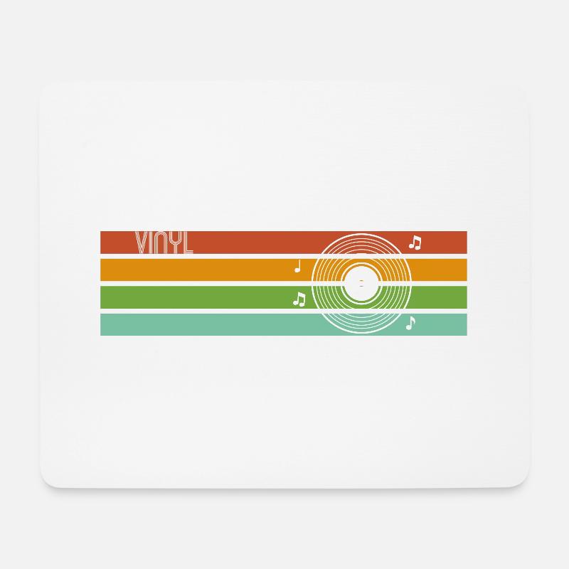 RETRO VINYL - Mouse Pad (horizontal) - white