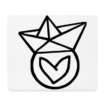fancyneedle Logo - Mousepad (Querformat) - Weiß - Vorne