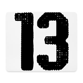 Maillot à 13 numéros - Tapis de souris (format paysage) - blanc - Devant