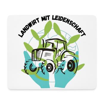 Landwirt mit Leidenschaft - Mousepad (Querformat) - Weiß - Vorne