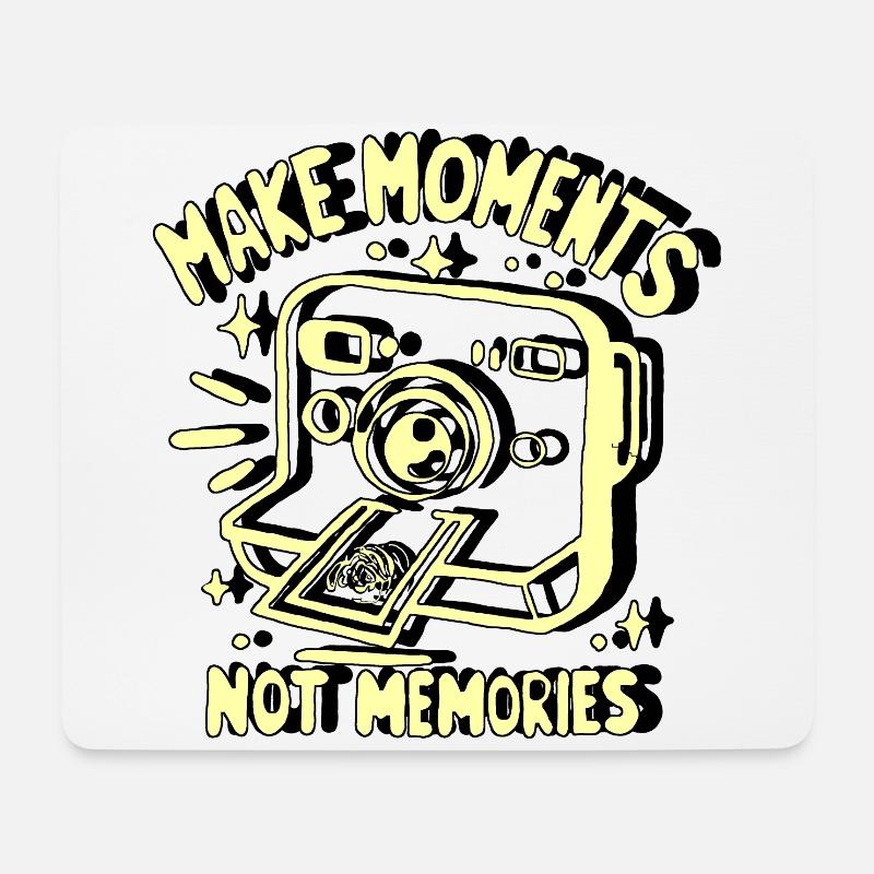 MACHEN SIE MOMENTE ZU ERINNERUNGEN - Mousepad (Querformat) - Weiß