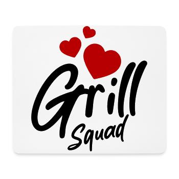 Grill Squad Heart - Mouse Pad (horizontal) - white - Front