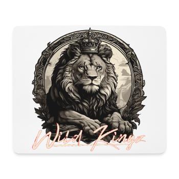 Löwe - Mousepad (Querformat) - Weiß - Vorne