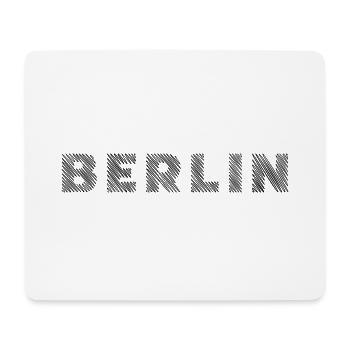 Berlin Lettre d’éclosion de la capitale allemande - Tapis de souris (format paysage) - blanc - Devant