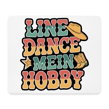 Line Dance mein Hobby - Mousepad (Querformat) - Weiß - Vorne