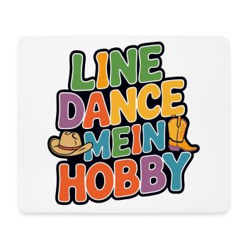 Line Dance mein Hobby - Mousepad (Querformat) - Weiß - Vorne