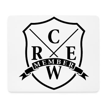 crew member design - Tapis de souris (format paysage) - blanc - Devant