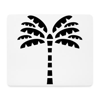 Symbole de palme - Tapis de souris (format paysage) - blanc - Devant