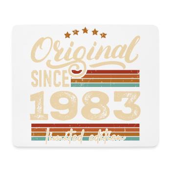 Original 1983 Jahrgang - 1983 Geburtstagsgeschenk - Mousepad (Querformat) - Weiß - Vorne