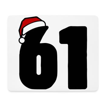 61 Number Christmas - Mouse Pad (horizontal) - white - Front