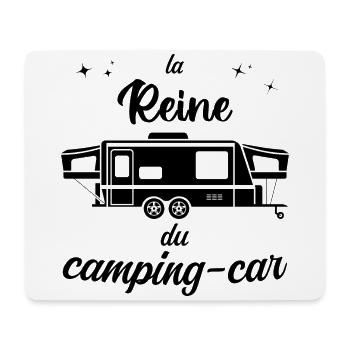 Idée Cadeau D'anniversaire Femme Camping Car - Tapis de souris (format paysage) - blanc - Devant