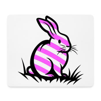 Osterhase Ostern - Mousepad (Querformat) - Weiß - Vorne