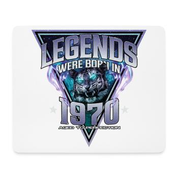 Legends were born in 1970 - Mouse Pad (horizontal) - white - Front