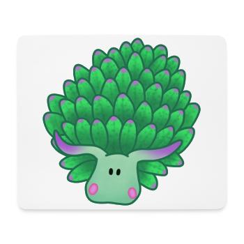 Leaf sheep - Mouse Pad (horizontal) - white - Front