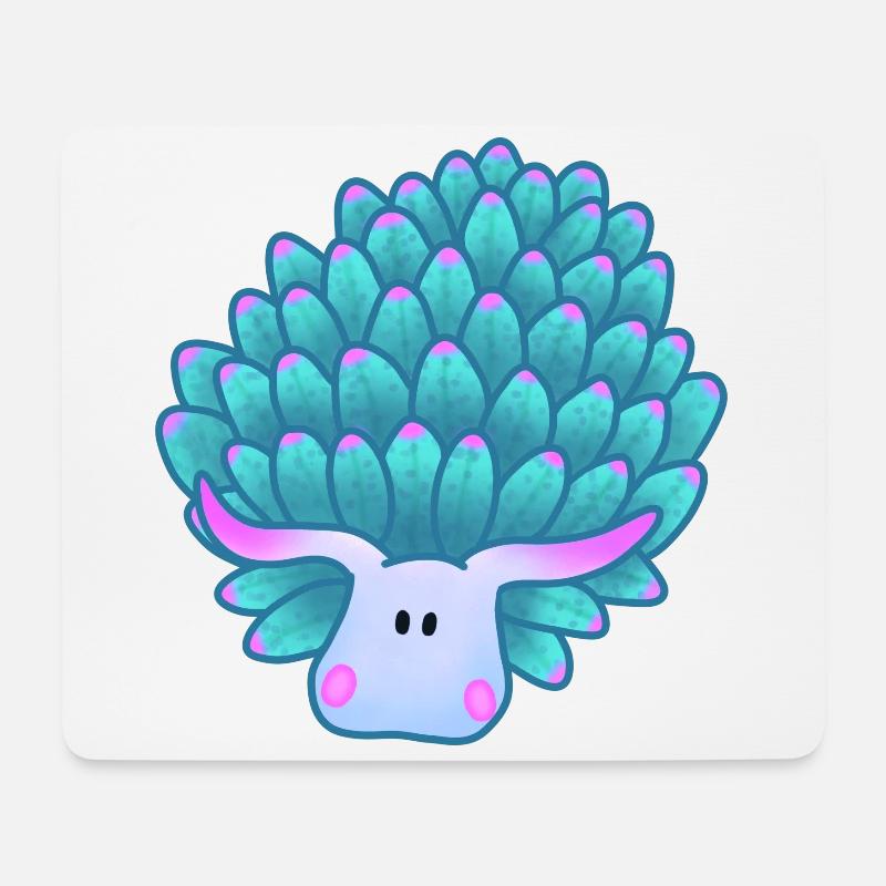 Costasiella kuroshimae Meeresschnecke - Mousepad (Querformat) - Weiß