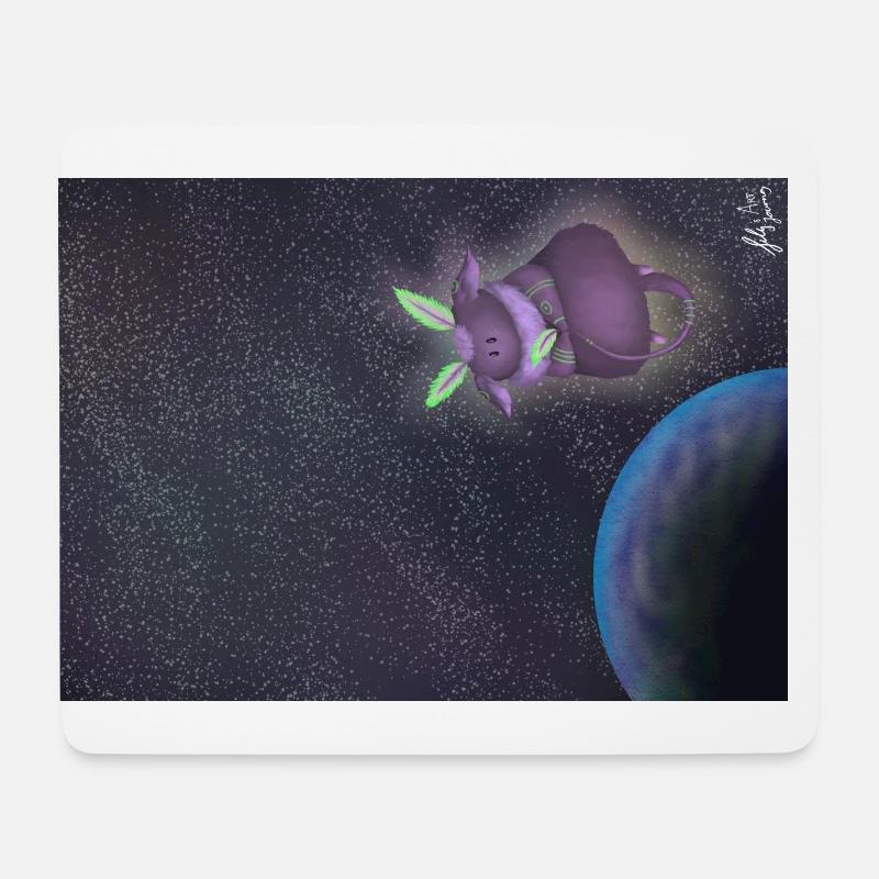 Violett - Mousepad (Querformat) - Weiß