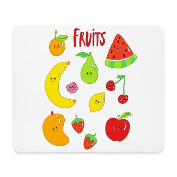Fruit et co. - Tapis de souris (format paysage) - blanc - Devant