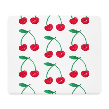 cherry Love - Tapis de souris (format paysage) - blanc - Devant