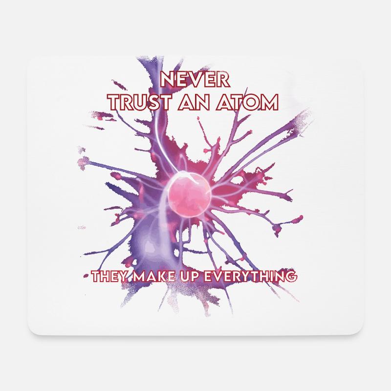 Wissenschaft Atom Humor - Mousepad (Querformat) - Weiß