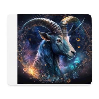 Capricorne zodiaque signe - galaxy - Tapis de souris (format paysage) - blanc - Devant