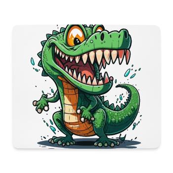 Grinning Gator - Mouse Pad (horizontal) - white - Front