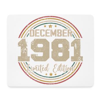 The legends were born in December 1981 - 1981 - Mouse Pad (horizontal) - white - Front