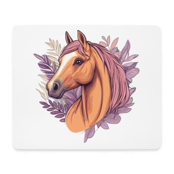 Horse - Mouse Pad (horizontal) - white - Front