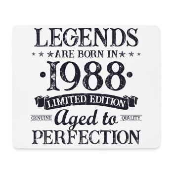 Legenden wurden 1988 geboren Geburtstag Geschenk - Mousepad (Querformat) - Weiß - Vorne