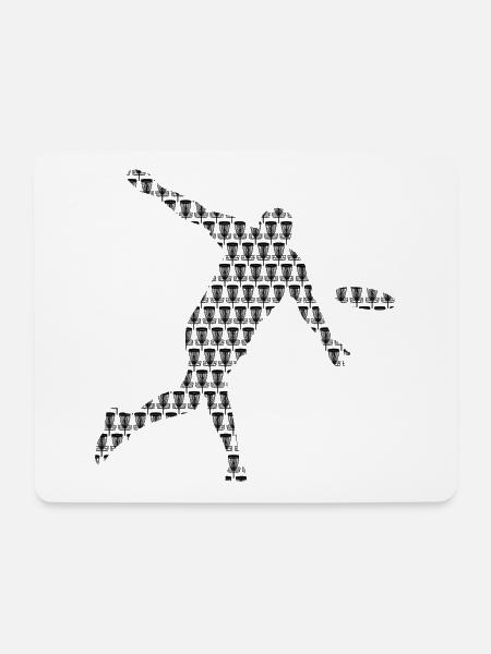 Discgolf Spieler Disc Golf Discgolfer - Mousepad (Querformat) - Weiß
