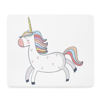 Einhorn - Mousepad (Querformat) - Weiß - Vorne