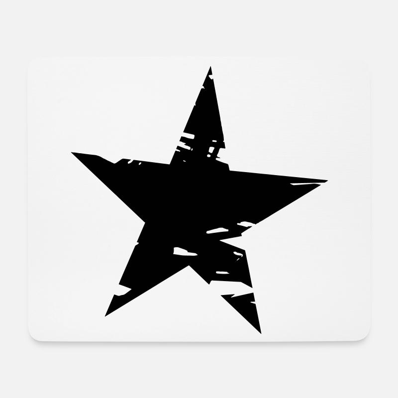Stern - Mousepad (Querformat) - Weiß