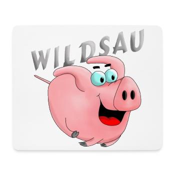 Wildsau - Mousepad (Querformat) - Weiß - Vorne