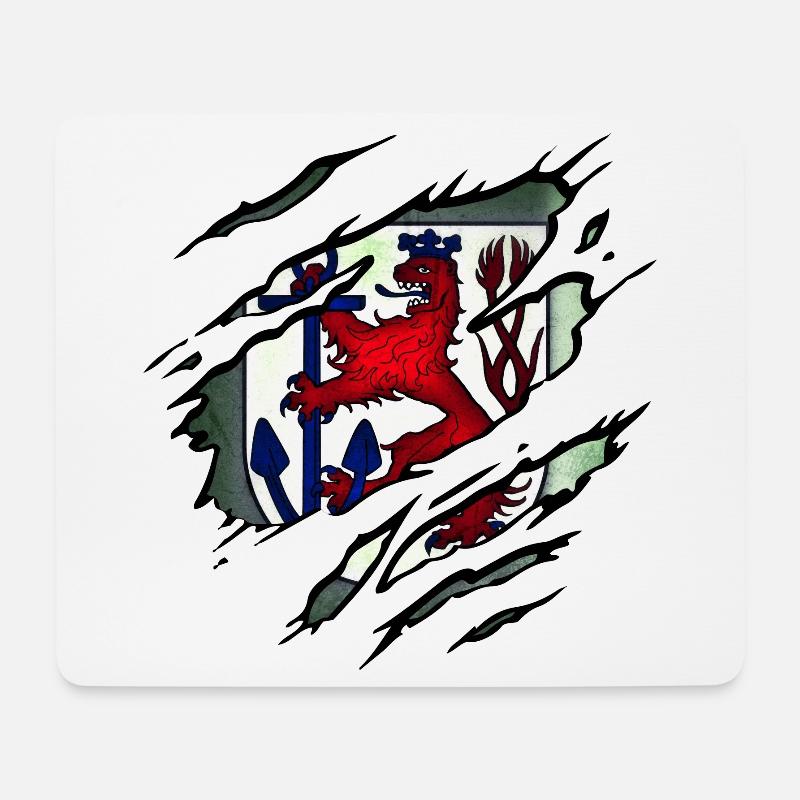 Düsseldorf - Mousepad (Querformat) - Weiß