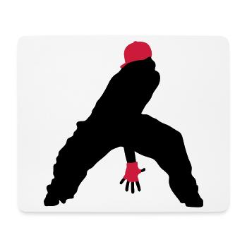 hip hop - Mouse Pad (horizontal) - white - Front