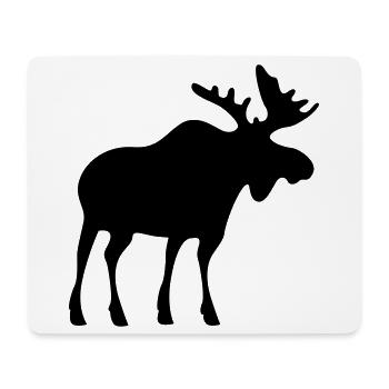 moose elk elch - Mousepad (Querformat) - Weiß - Vorne