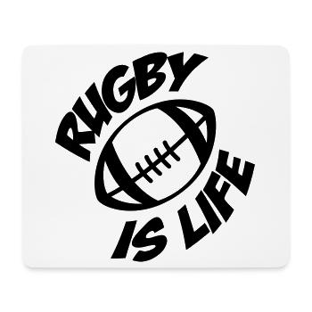 Rugby - Mouse Pad (horizontal) - white - Front