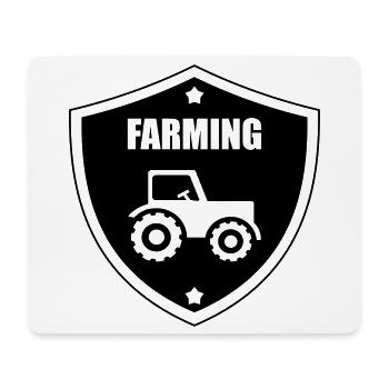 Farming - Mousepad (Querformat) - Weiß - Vorne