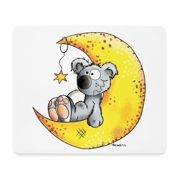 Koala In The Moon - Mouse Pad (horizontal) - white - Front