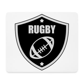 Rugby - Rugbyman - Sport - Fighter - Fight - Tapis de souris (format paysage) - blanc - Devant