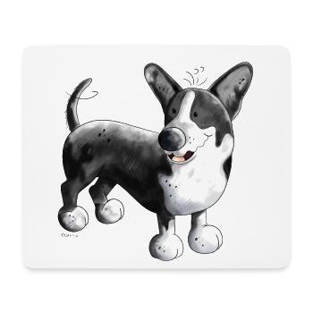 Welsh Corgi Cardigan - Mousepad (Querformat) - Weiß - Vorne