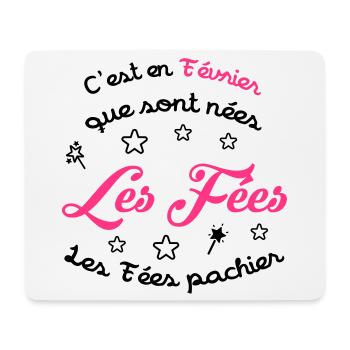 Fée / Fille / Reine / Naissance / Bébé / Février - Mouse Pad (horizontal) - white - Front