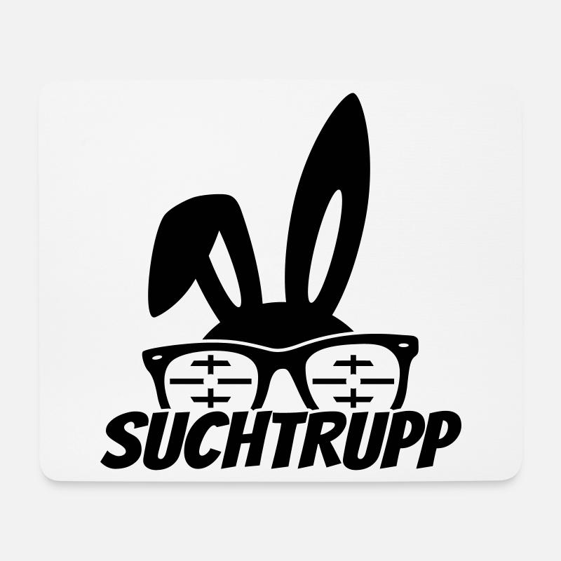 ostern osterhase suchtrupp - Mousepad (Querformat) - Weiß