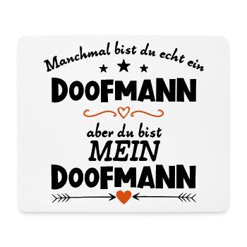 Valentinstag Doofmann Liebe Ehe Romantisch - Mousepad (Querformat) - Weiß - Vorne