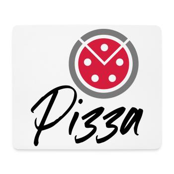 Pizza - Mousepad (Querformat) - Weiß - Vorne