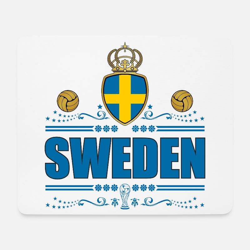 SCHWEDEN - Mousepad (Querformat) - Weiß