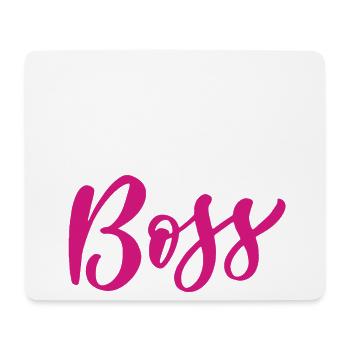 Fille Boss - Tapis de souris (format paysage) - blanc - Devant