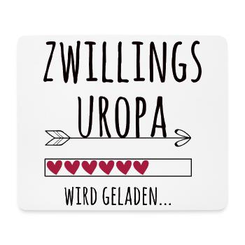 werdender Zwillingsuropa Schwangerschaft Zwillinge - Mousepad (Querformat) - Weiß - Vorne